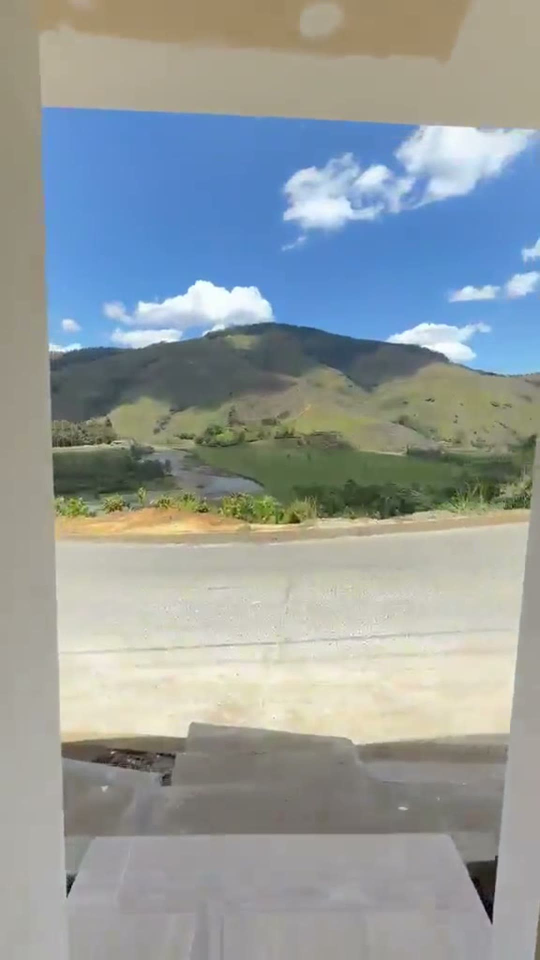 Vista al valle y la montaña desde la casa en Urrao
